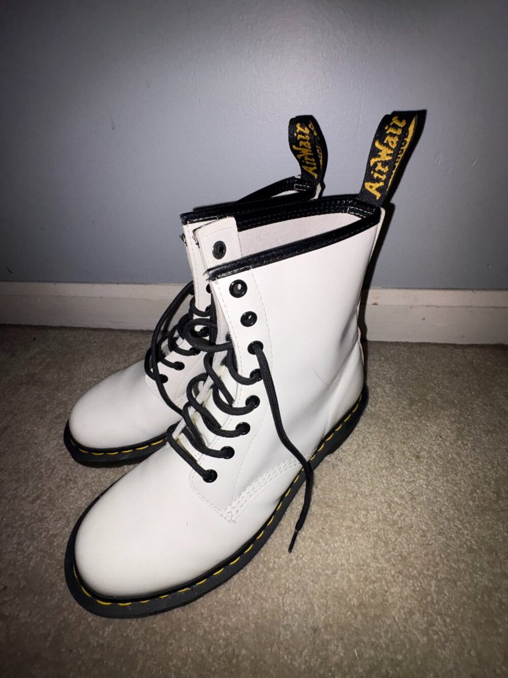 Women's White Doc Martins